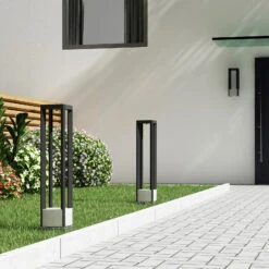 Lucande Kalisa LED-Wegeleuchte, Eckig -Lucande 9619299 3