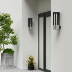 Lucande Overa LED-Außenwandleuchte, Rund -Lucande 9619301 2