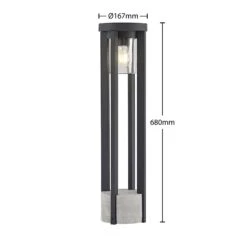 Lucande Overa Wegeleuchte, Rund, E27 -Lucande 9619304 6