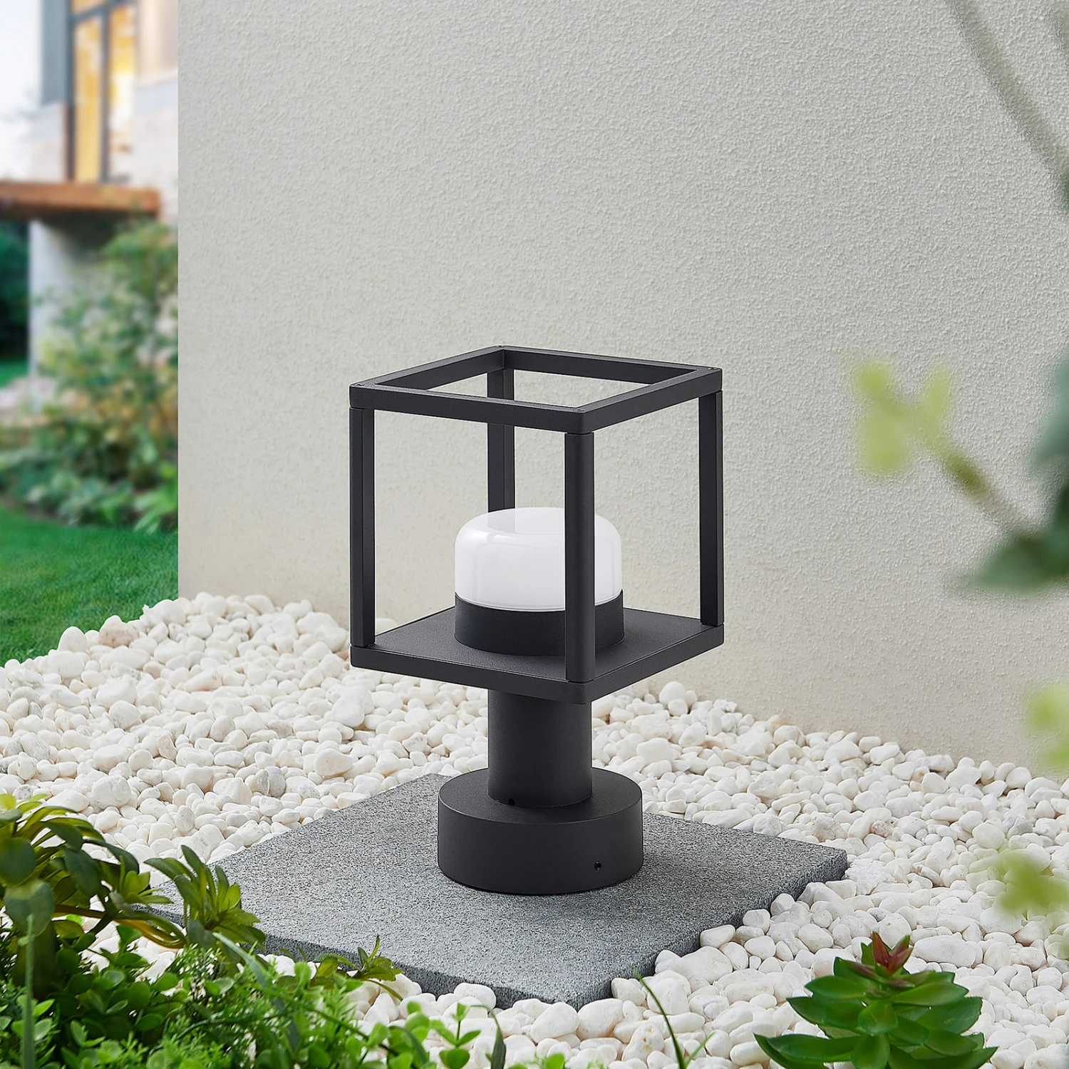 Lucande Timio Sockelleuchte Aus Aluminium 1 Lucande Timio Sockelleuchte Aus Aluminium