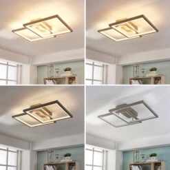 Lucande LED-Deckenlampe Heriba Aus Zwei Rahmen, Dimmbar -Lucande 9621437 3