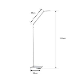 Lucande LED-Stehleuchte Resi Mit Dimmer, Ideal Zum Lesen -Lucande 9621664 4