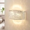Lucande LED-Glaskristall-Wandleuchte Alizee In Chrom