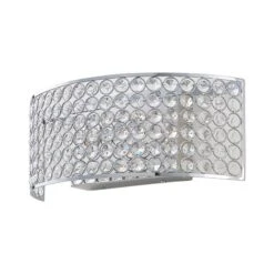 Lucande LED-Glaskristall-Wandleuchte Alizee In Chrom -Lucande 9621798 2