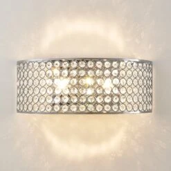 Lucande LED-Glaskristall-Wandleuchte Alizee In Chrom -Lucande 9621798 5