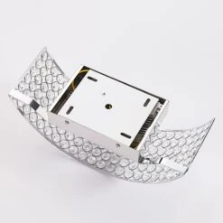 Lucande LED-Glaskristall-Wandleuchte Alizee In Chrom -Lucande 9621798 7