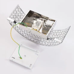 Lucande LED-Glaskristall-Wandleuchte Alizee In Chrom -Lucande 9621798 8