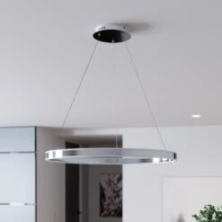 Lucande LED-Pendelleuchte Lyani In Chrom, Dimmbar, 80 Cm -Lucande 9621977 2