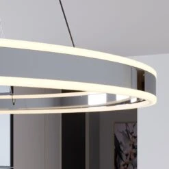 Lucande LED-Pendelleuchte Lyani In Chrom, Dimmbar, 80 Cm -Lucande 9621977 4