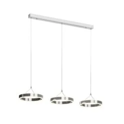 Lucande LED-Pendellampe Lyani, 3 Ringe Nebeneinander -Lucande 9621981 5