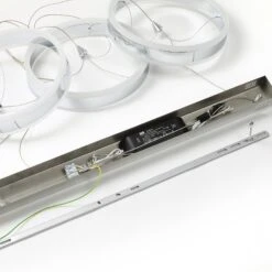 Lucande LED-Pendellampe Lyani, 3 Ringe Nebeneinander -Lucande 9621981 7