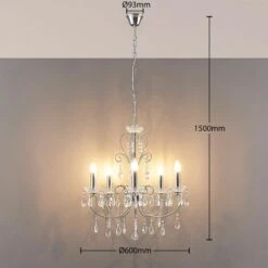 Lucande Kronleuchter Solveig Mit Kristallen, 5-fl., Chrom 12 Lucande Kronleuchter Solveig Mit Kristallen, 5-fl., Chrom -Lucande 9624024 3