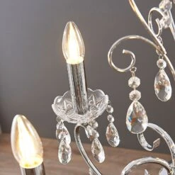 Lucande Kronleuchter Solveig Mit Kristallen, 5-fl., Chrom 16 Lucande Kronleuchter Solveig Mit Kristallen, 5-fl., Chrom -Lucande 9624024 7