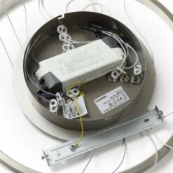 Lucande LED-Pendellampe Ezana Aus Drei Ringen, Nickel 16 Lucande LED-Pendellampe Ezana Aus Drei Ringen, Nickel -Lucande 9624256 7