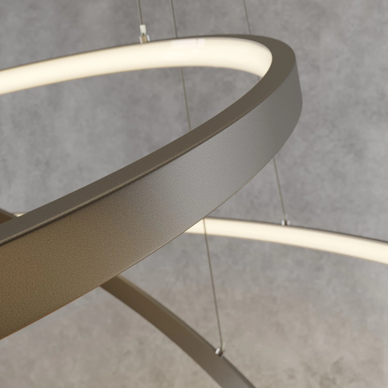 Lucande LED-Pendellampe Ezana Aus Drei Ringen, Nickel 9 Lucande LED-Pendellampe Ezana Aus Drei Ringen, Nickel – Bild 9