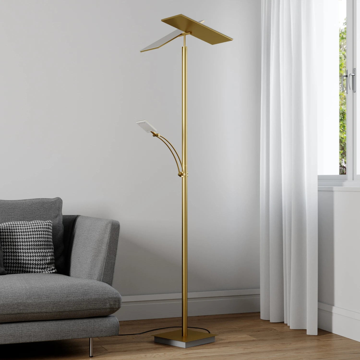 Lucande LED-Deckenfluter Parthena, Messing 3 Lucande LED-Deckenfluter Parthena, Messing – Bild 3