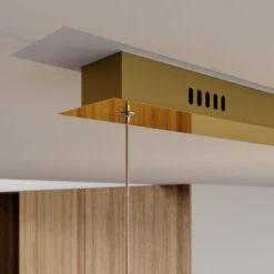 Lucande LED-Pendellampe Hayley, 5-fl., Länglich, Gold 12 Lucande LED-Pendellampe Hayley, 5-fl., Länglich, Gold -Lucande 9624458 3