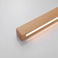 Lucande LED-Holz-Deckenleuchte Tamlin, Buchefarben, 100 Cm -Lucande 9624495 6