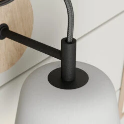 Lucande Kalinda Wandleuchte M. Betonschirm U. Holz 13 Lucande Kalinda Wandleuchte M. Betonschirm U. Holz -Lucande 9624504 4