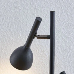 Lucande Stehleuchte Nordwin, 2-flammig, Schwarz-gold -Lucande 9624535 6