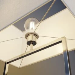 Lucande Evaine Stehleuchte, Chrom, Schirm Weiß -Lucande 9624551 4