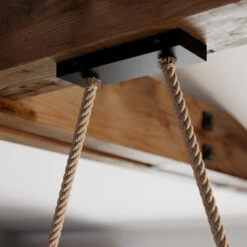 Lucande Hakona Holz-Hängeleuchte, 4 Betonschirme -Lucande 9624810 3