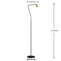 Lucande Angelina Stehleuchte, Messing-gold 12 Lucande Angelina Stehleuchte, Messing-gold -Lucande 9624863 3