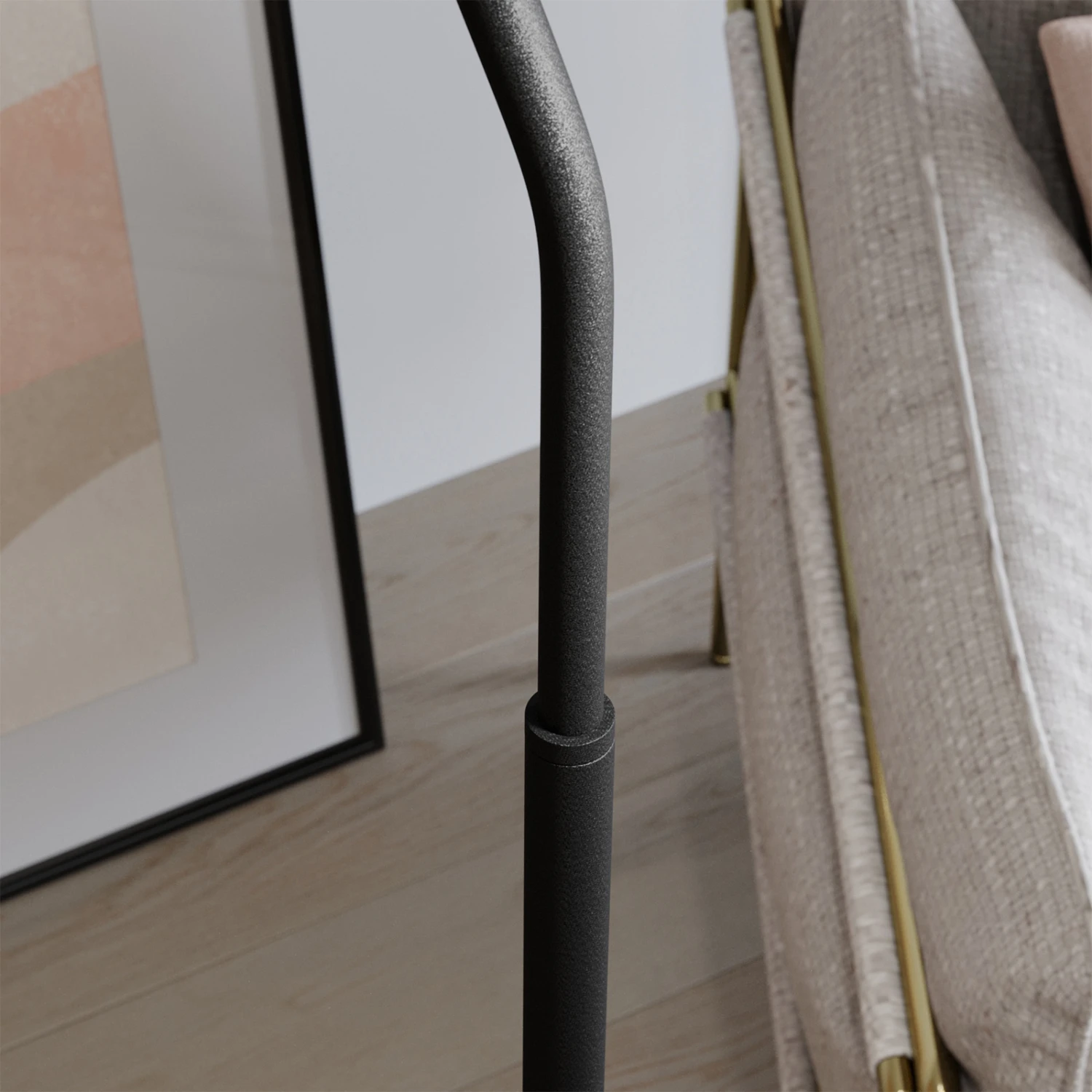 Lucande Angelina Stehleuchte, Messing-gold 8 Lucande Angelina Stehleuchte, Messing-gold – Bild 8