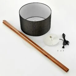 Lucande Auriane Tripod-Stehlampe, Stoff Schwarz -Lucande 9626160 8