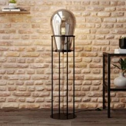 Lucande Viyan Stehleuchte Mit Glasballon