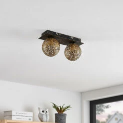 Lucande Evory Deckenleuchte, Eckig, 2-fl. -Lucande 9626372 2