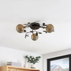 Lucande Evory Deckenleuchte, Rund, 3-fl. -Lucande 9626375 2