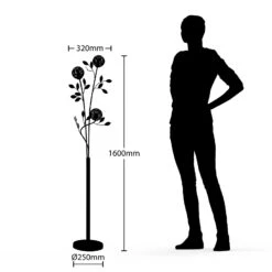 Lucande Evory Stehleuchte, Dreiflammig -Lucande 9626380 6