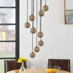 Lucande Zale Hängeleuchte, Neunflammig -Lucande 9626385 2