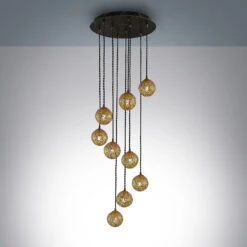 Lucande Zale Hängeleuchte, Neunflammig -Lucande 9626385 3