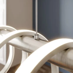 Lucande Milora LED-Pendelleuchte, Nickel 13 Lucande Milora LED-Pendelleuchte, Nickel -Lucande 9626396 4