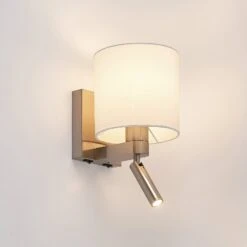 Lucande Wandleuchte Brinja Mit Leseleuchte, Weiß -Lucande 9626424 2