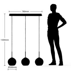 Lucande Ably Hängeleuchte, Rauchglas, Dreiflammig -Lucande 9626472 3