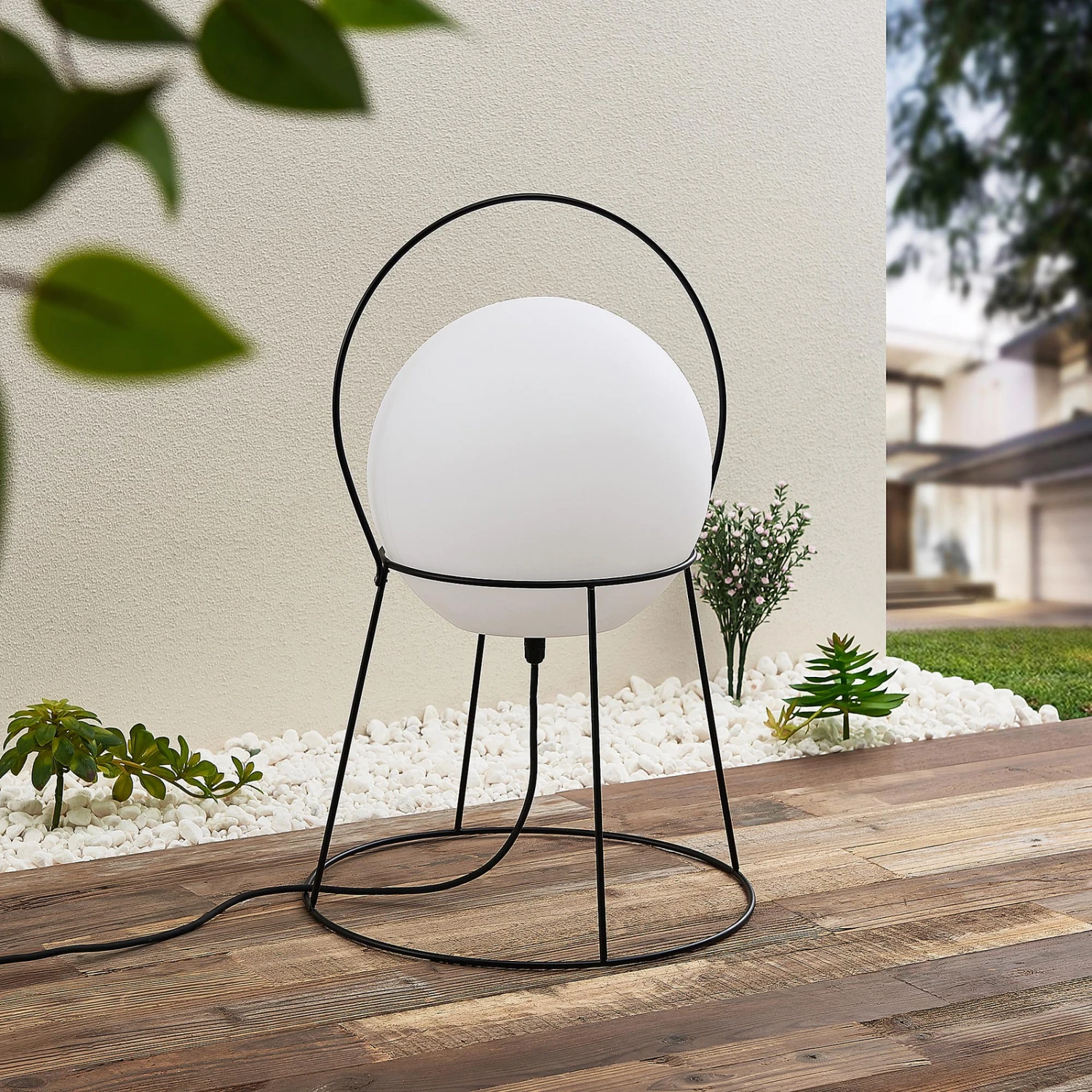 Lucande Hoyka Außentischlampe Mit Kugel 2 Lucande Hoyka Außentischlampe Mit Kugel – Bild 2