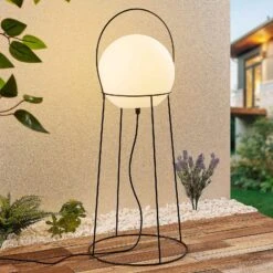 Lucande Hoyka Außenstehlampe Mit Kugel