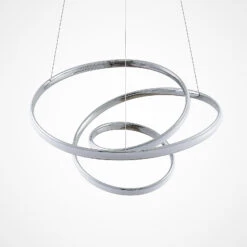 Lucande Sakina LED-Hängeleuchte Chrom Ø 58 Cm 12 Lucande Sakina LED-Hängeleuchte Chrom Ø 58 Cm -Lucande 9626553 3