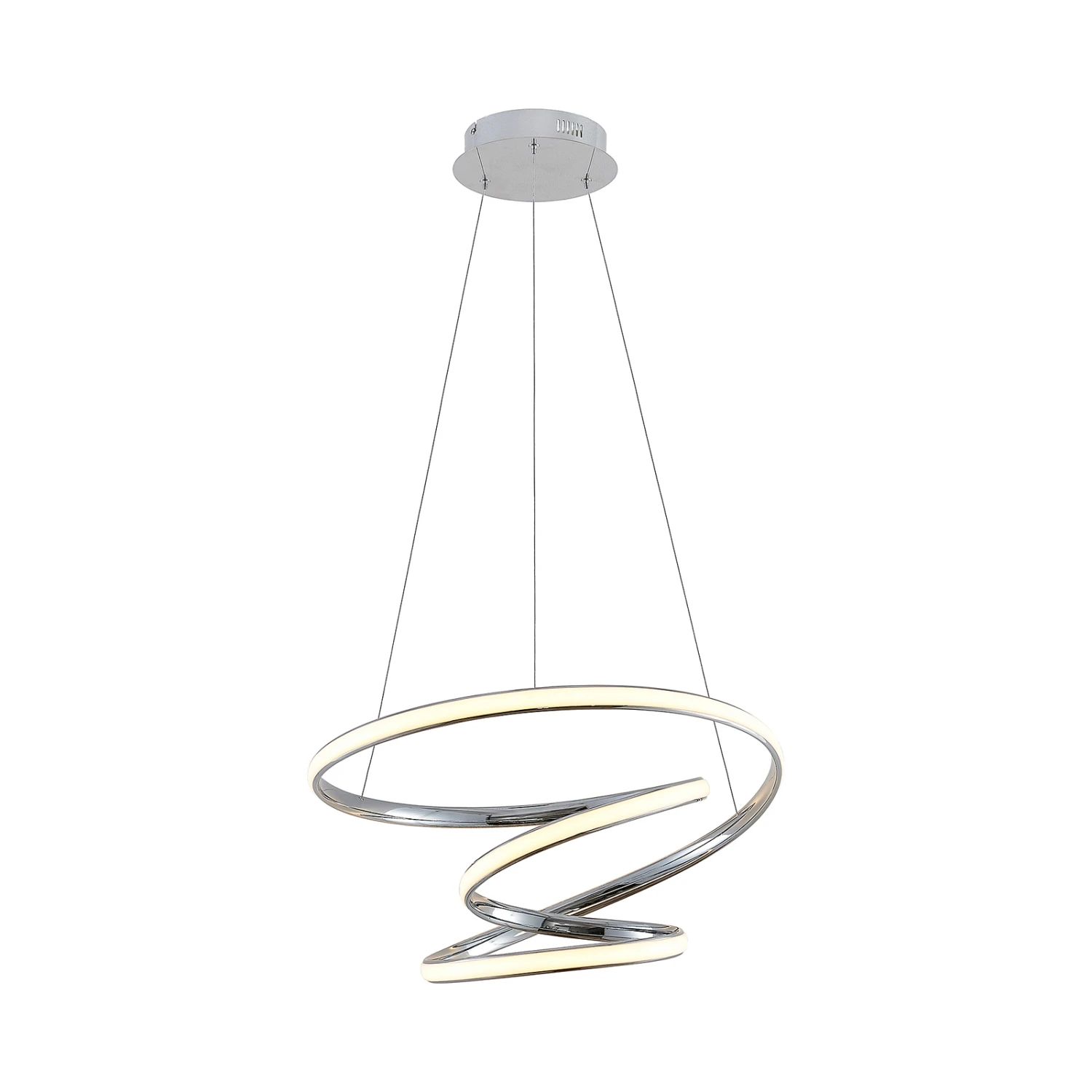 Lucande Sakina LED-Hängeleuchte Chrom Ø 58 Cm 6 Lucande Sakina LED-Hängeleuchte Chrom Ø 58 Cm – Bild 6