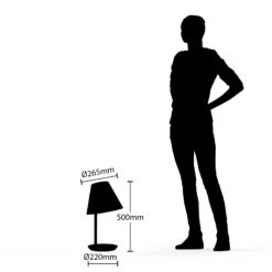 Lucande Jinda Tischlampe, Holzgestell, Stoff Weiß -Lucande 9627077 4