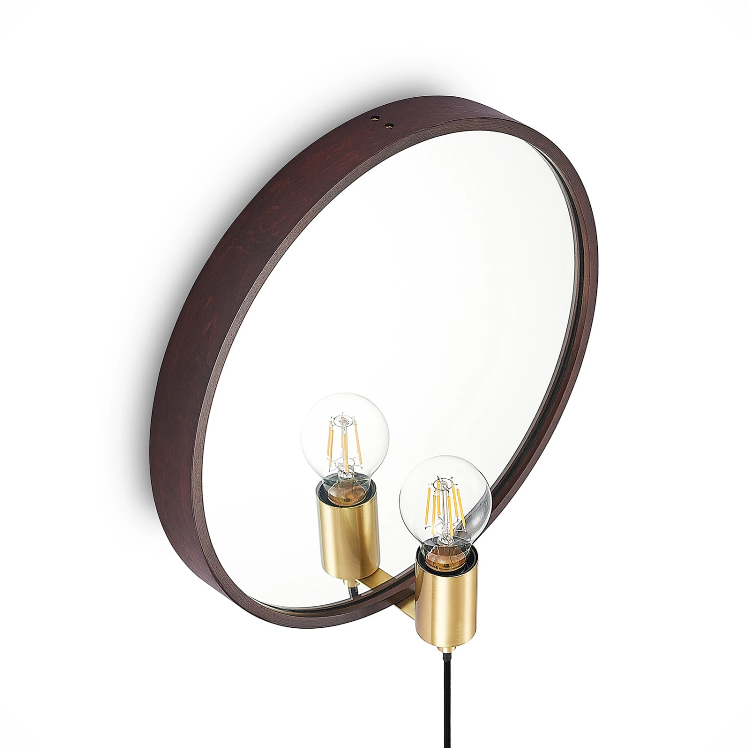 Lucande Lumani Wandleuchte Mit Spiegel, Braun 8 Lucande Lumani Wandleuchte Mit Spiegel, Braun – Bild 8