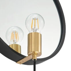 Lucande Lumani Wandleuchte Mit Spiegel, Schwarz -Lucande 9627239 7