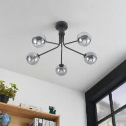 Lucande Wynona Deckenleuchte, 5-fl. Schwarz 11 Lucande Wynona Deckenleuchte, 5-fl. Schwarz -Lucande 9627299 2