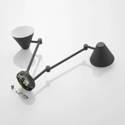 Lucande Phina Deckenleuchte In Schwarz, 2-flammig -Lucande 9627325 7