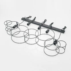 Lucande Andrik Hängelampe, 5-fl., Kreise, Schwarz -Lucande 9627343 3