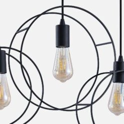 Lucande Andrik Hängelampe, 5-fl., Kreise, Schwarz -Lucande 9627343 8