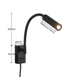 Lucande Anaella LED-Wandleuchte, Schwarz, 47 Cm 13 Lucande Anaella LED-Wandleuchte, Schwarz, 47 Cm -Lucande 9627475 4